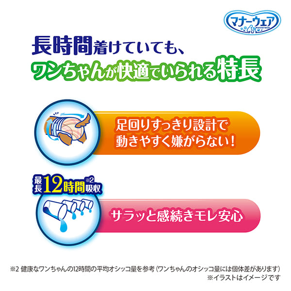 マナーウェア長時間快適オムツ女の子用S32枚｜ユニ・チャーム