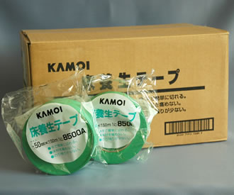 1箱＝30巻 DIY・工具 KAMOI 床養生テープ No.8500-AL 50mm x 25m
