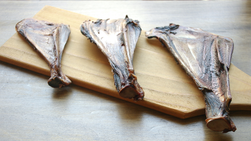 鹿 肩甲骨ジャーキー】S（50g以下） 2枚入り 高知県産天然鹿肉100