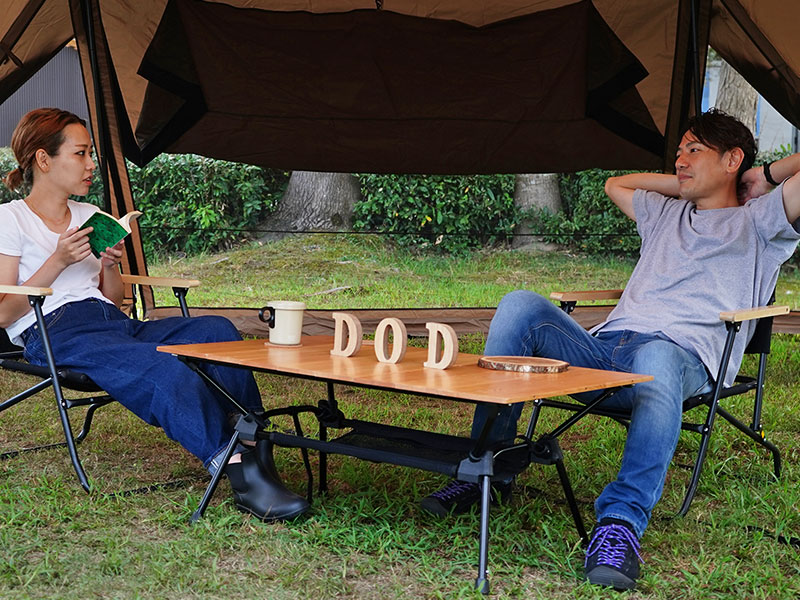 DODキャナリーテーブルM 収納袋付き アウトドアテーブル キャナリー