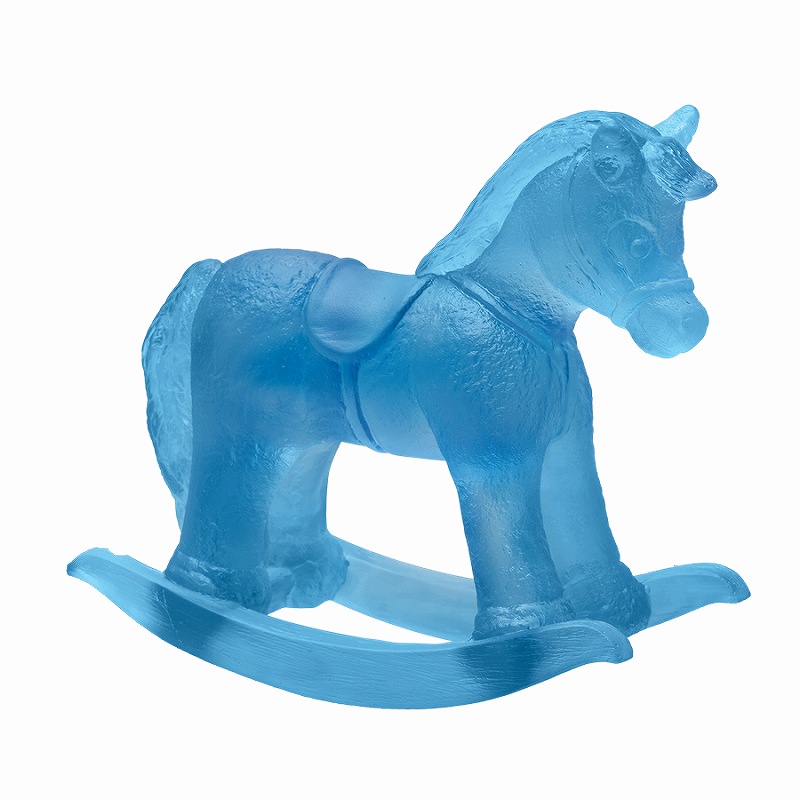 最終値下げ】ガラス製 青色底部 Daum フランス製 最終値下げ】ガラス製