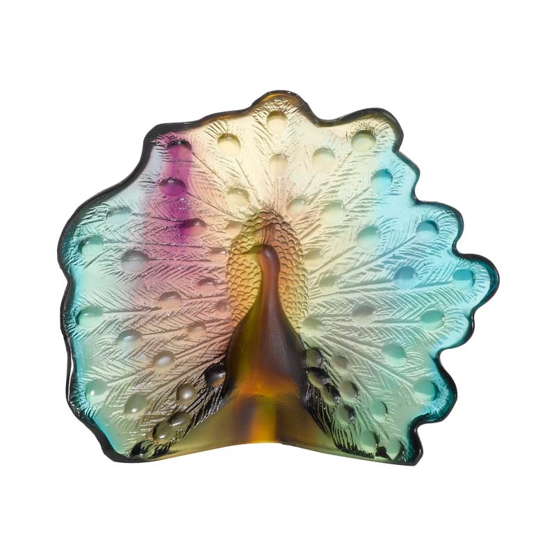 Daum France ドームクリスタル フィギュリン クリスタル置物 猫置物