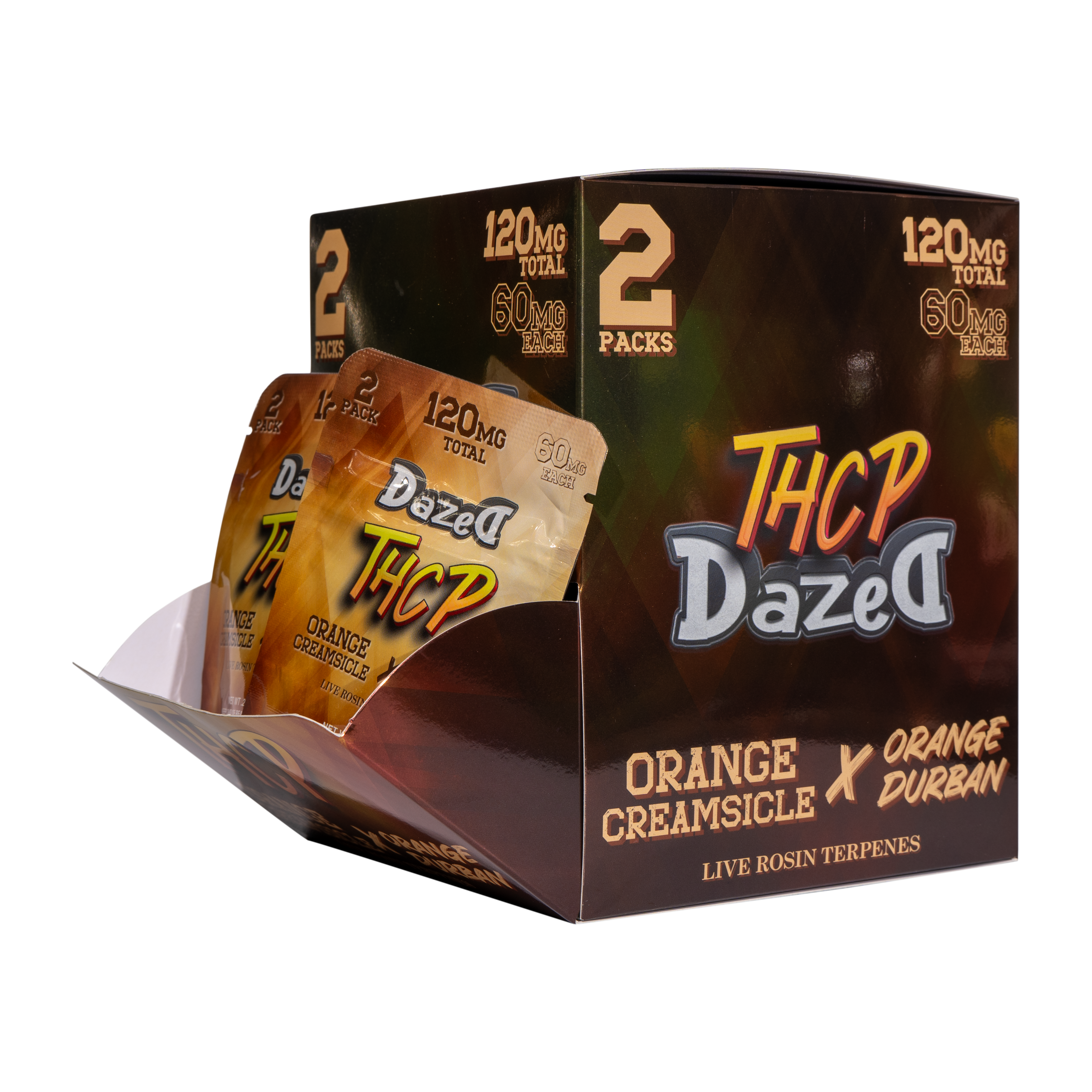 Gummy Dispenser 60mg 2 Pack THCP - Orange Creamsicle [30ct]