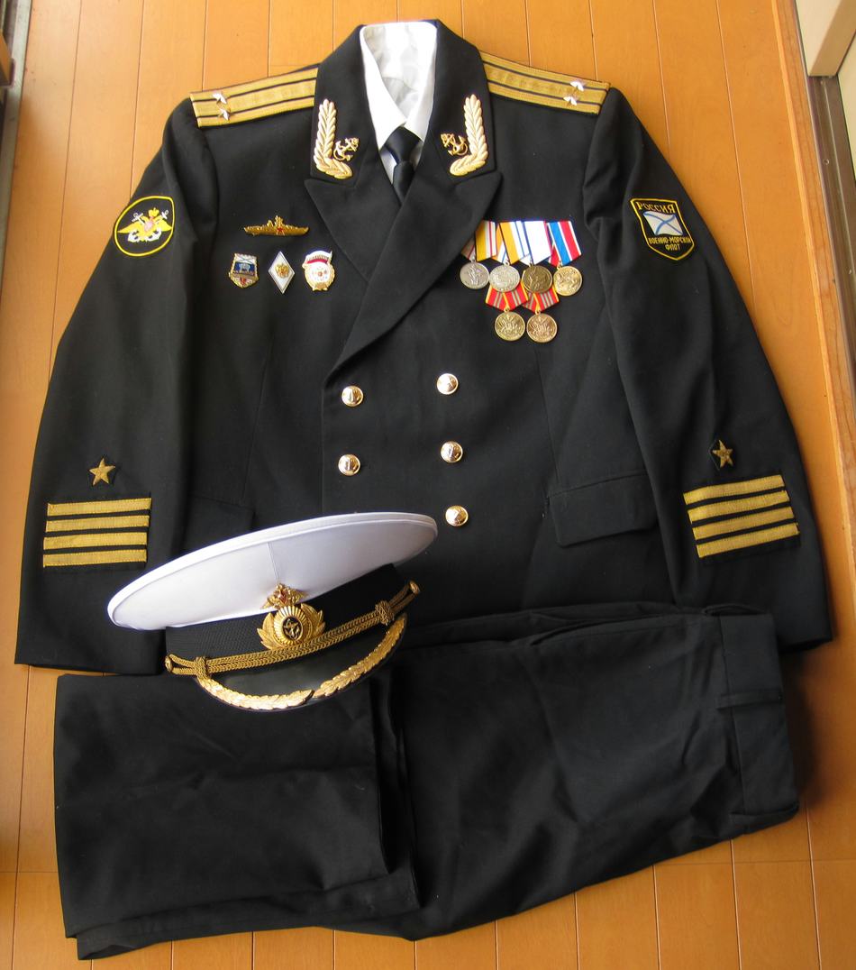ロシア軍 実物 Военторг製 ロシア海軍歩兵 常勤服 長袖 48-4 ロシア軍 海軍