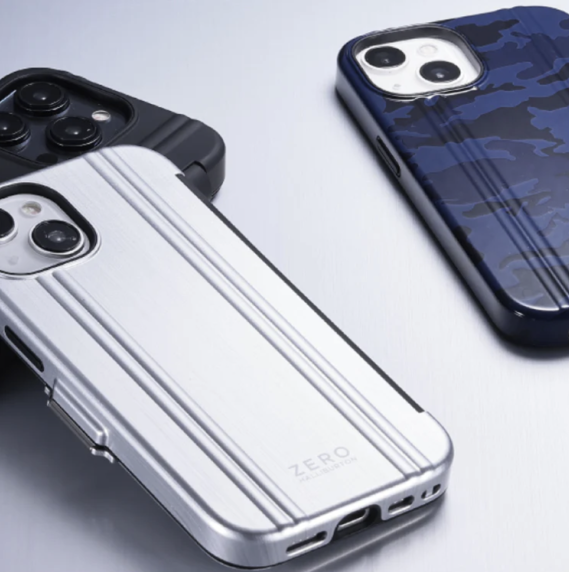 在庫少☆iPhone15 Pro ゼロハリバートン 手帳型☆シルバー 在庫少