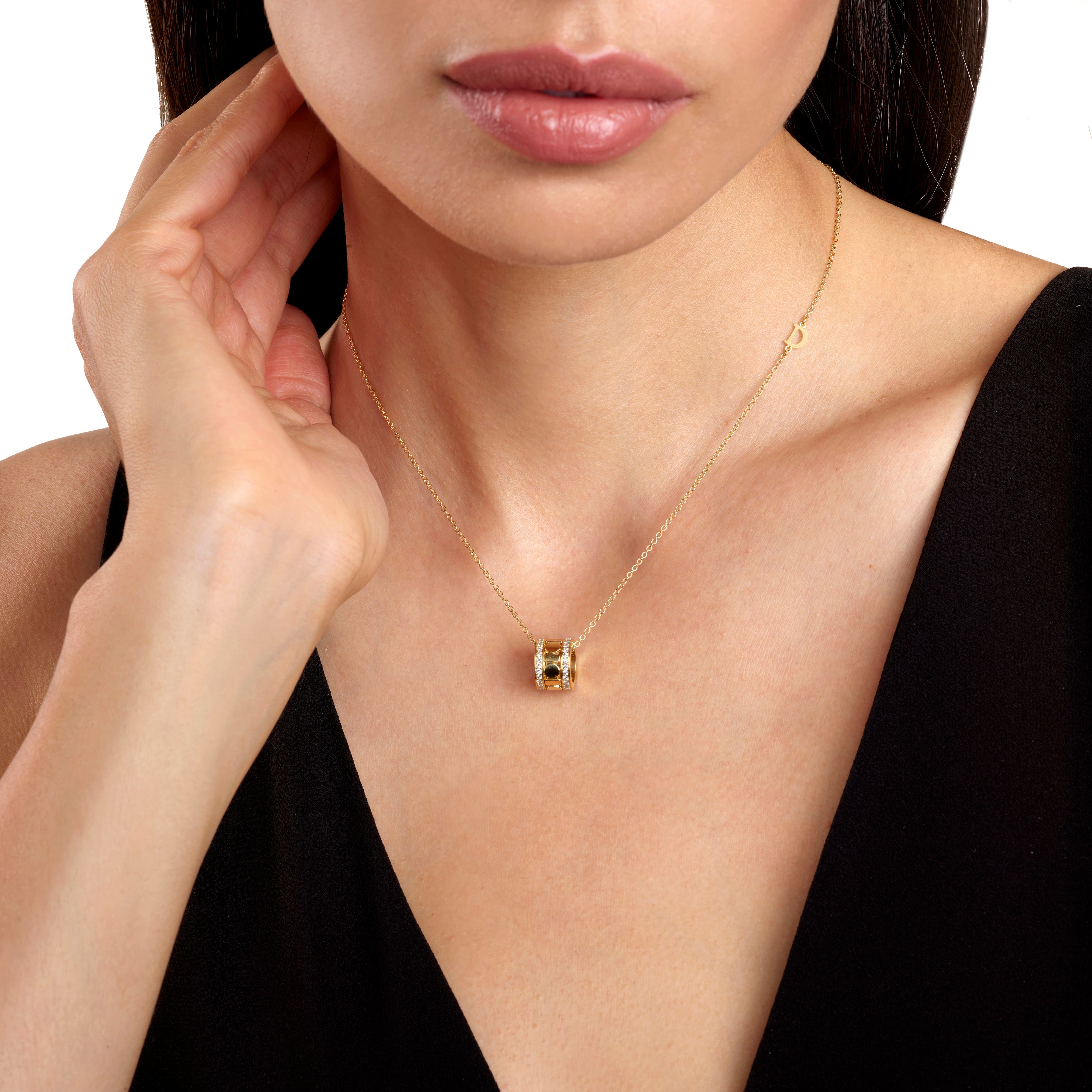 イエローゴールド、ダイヤモンド、ネックレス、8,30 mm. - Damiani