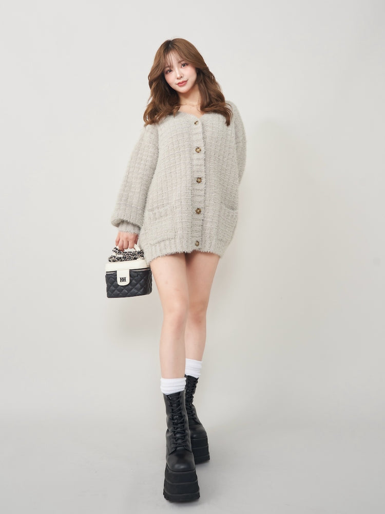 Darich モールボリュームニットカーディガン