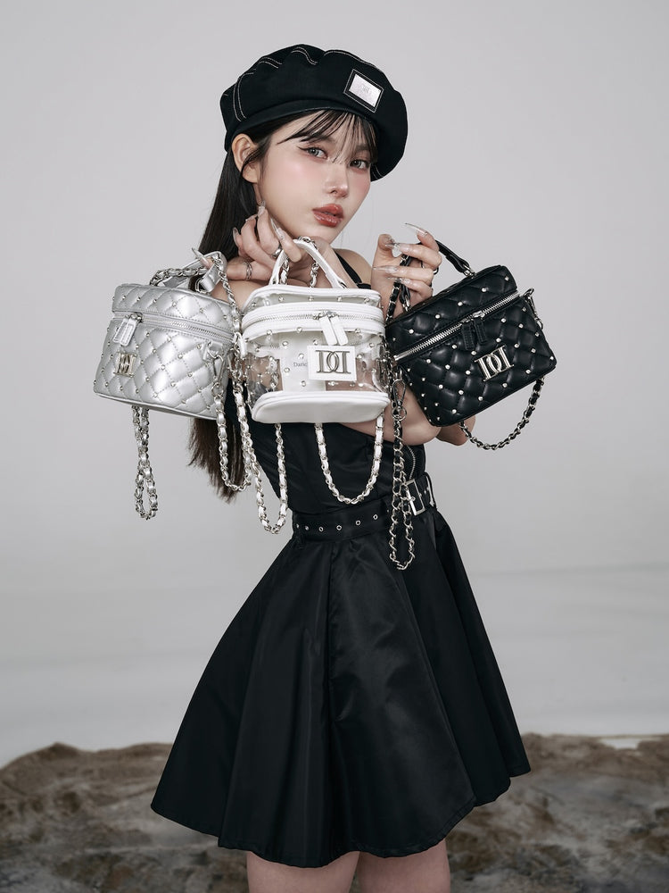 ダーリッチ キルティングスクエアミニバッグ