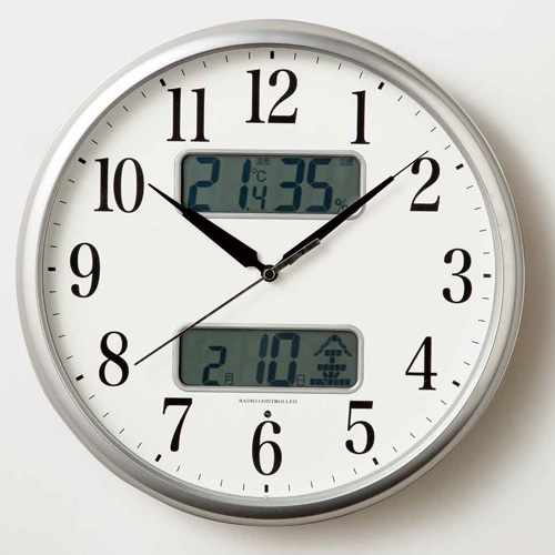 新品／シチズンCITIZEN電波時計8RZ199-019デジタル置掛兼用 温湿度