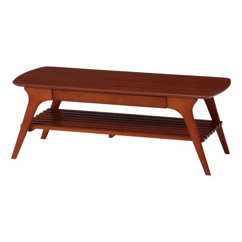 引出し付きセンターテーブル 98070 不二貿易 木製テーブル ブラウン