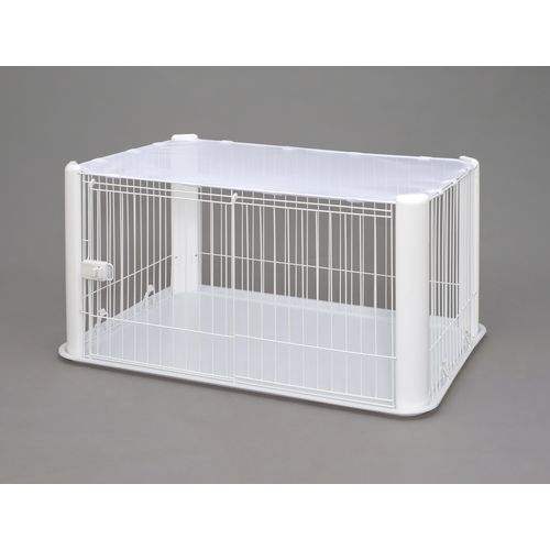 大型犬用ケージ ホワイトとグレー 大型犬サークル｜ペット用の頑丈で高