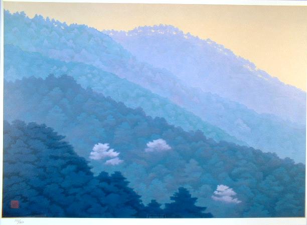 3-1358 東山魁夷 新復刻画『春の曙』 3-1358 東山魁夷 新