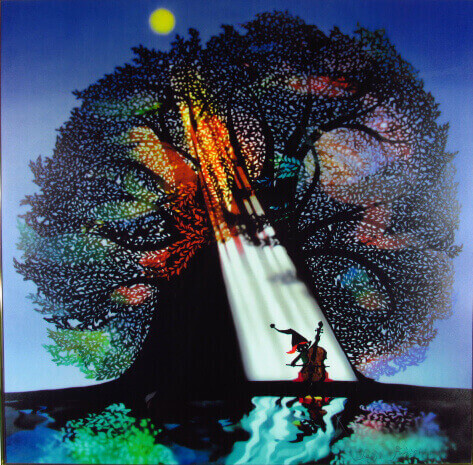 ☘*️様 藤城清治 月光の響き 影絵作品ライトアップアート」 サイン入り