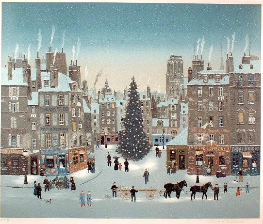 世界有名な ミッシェル・ドラクロワ メリークリスマス 版画 - 版画