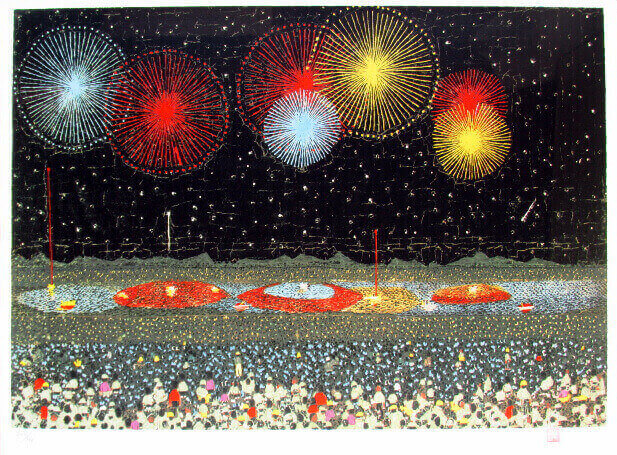 山下清 ペン画 花火 山下清ペン画花火