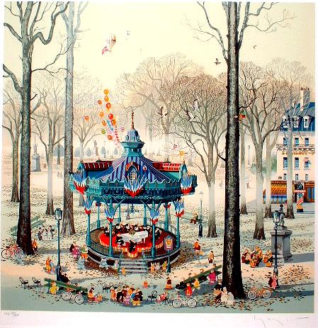 額装】 ヒロ・ヤマガタ 「子供たち音楽会」 山形博導 シルクスクリーン