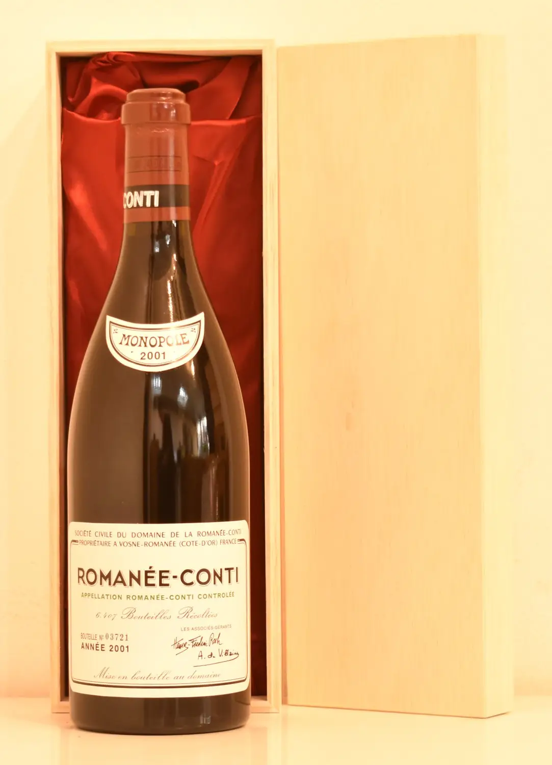 2001年 DRC ロマネ・コンティ（ファインズ輸入）｜生まれ年ギフト