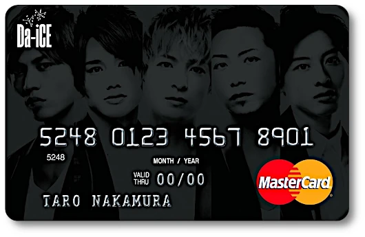 ダンス＆ボーカルグループ『Da-iCE』（ダイス）のクレジットカード