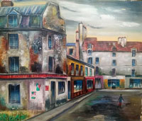 絵画・リトグラフ・インテリア・油絵・販売・絵画購入・パリ風景・東京