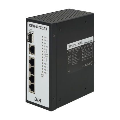 DEH-GTX5AT 特長 - 産業用PoEスイッチングハブ | ダイヤトレンド株式会社