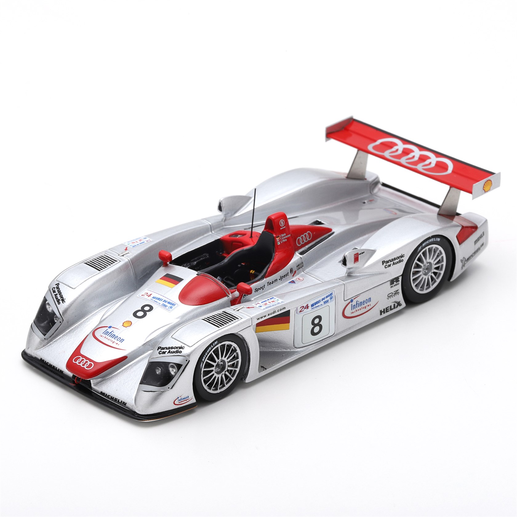 ミニカー 1円～ スパーク 1/18 Audi R8 GOH Winner LM 2004 ＃5