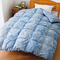 エクストラダウン 掛け布団(掛け布団/シングル/1枚 ブルー): 寝具／は