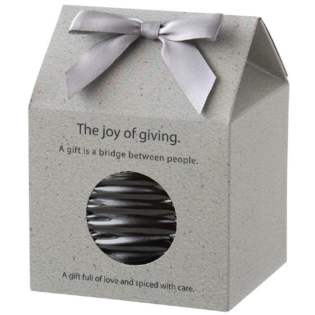 ミスティーカラーギフトボックス-M／グレー(W100×D90×H130(90) グレー