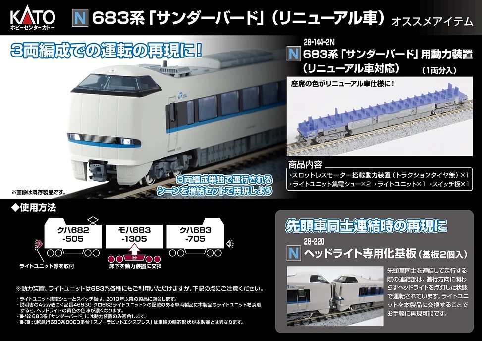 KATO 10-1364 289系 「683系2000番台旧塗装」 動力カセット KATO 10-1364