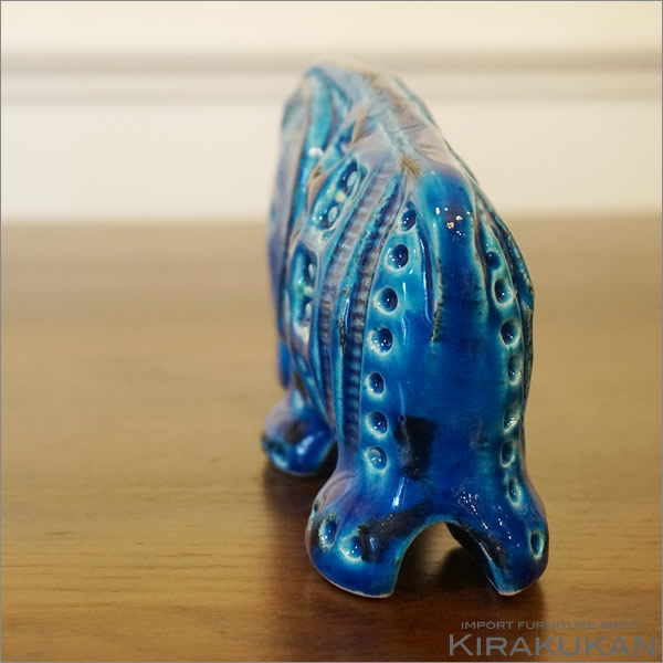Bitossi Flavia リミニブルー 象の置物 イタリア工房 BITOSSIビトッシ