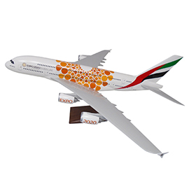 Emirates Expo 2020 Opportunity A380 1:100 scale model aircraft