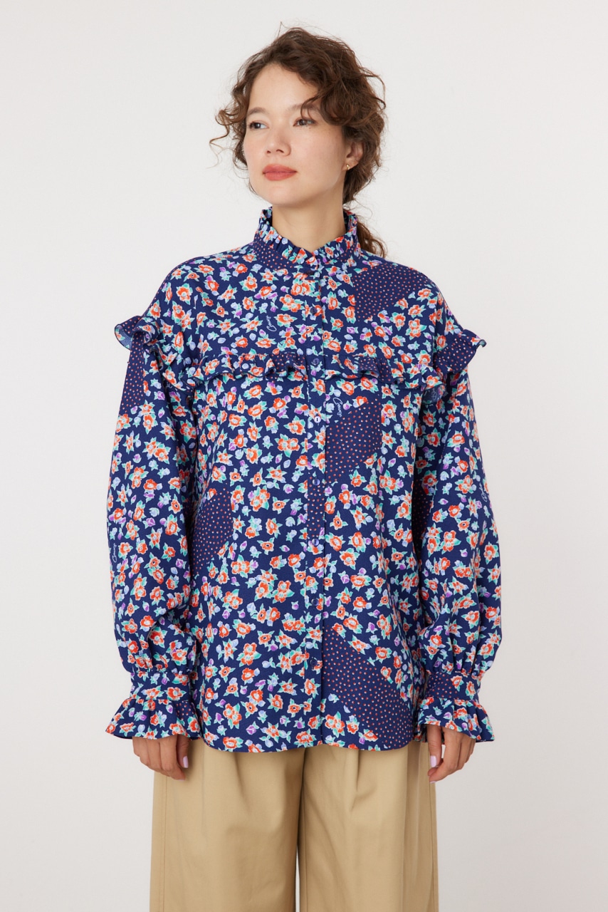 RODEO CROWNS WIDE BOWL | floral ブラウス (シャツ・ブラウス ) |SHEL