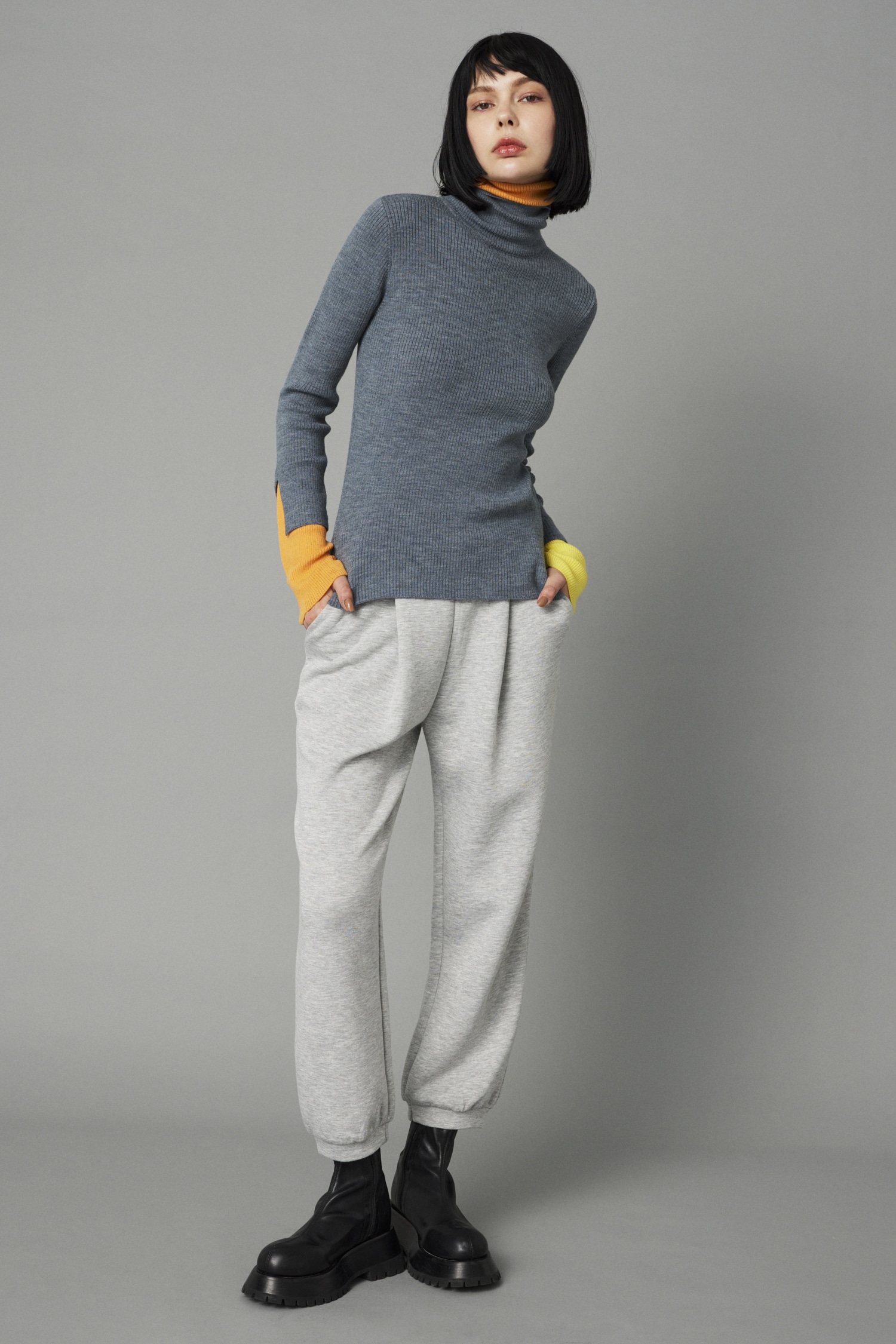 HeRIN.CYE | Double cuff tops (ニット ) |SHEL'TTER WEBSTORE