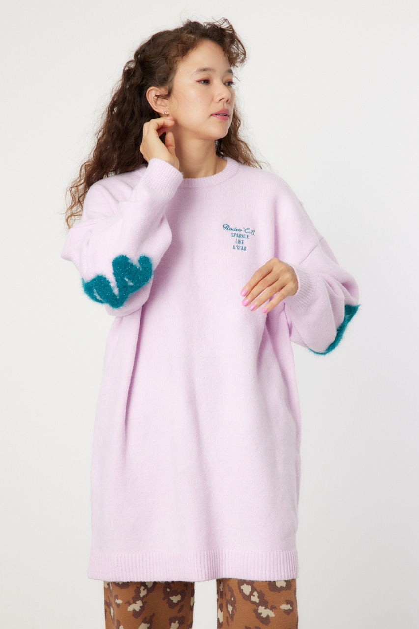 RODEO CROWNS WIDE BOWL | ラメシャギーロゴニットワンピース