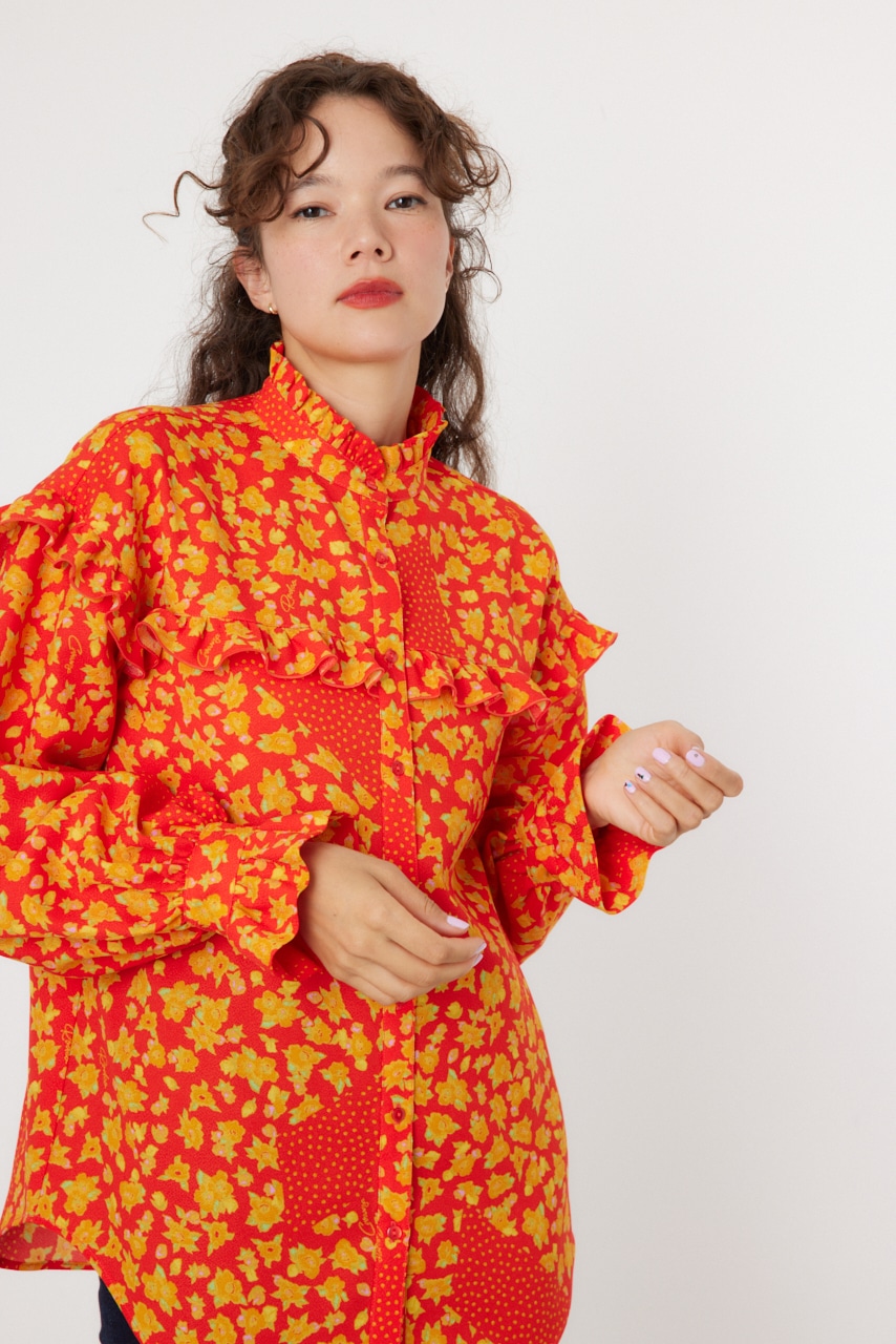 RODEO CROWNS WIDE BOWL | floral ブラウス (シャツ・ブラウス ) |SHEL