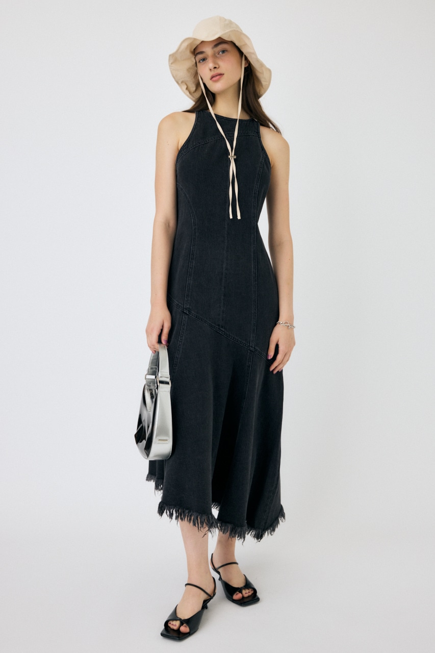 MOUSSY | AMERICAN SLEEVE WAVY ドレス (ワンピース(ミニ・ミディアム