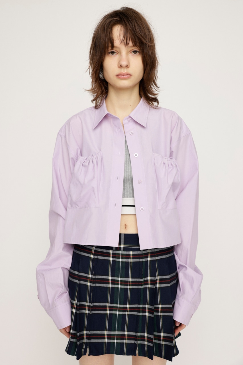 SLY | GATHER POCKET CROPPED シャツ (シャツ・ブラウス ) |SHEL'TTER