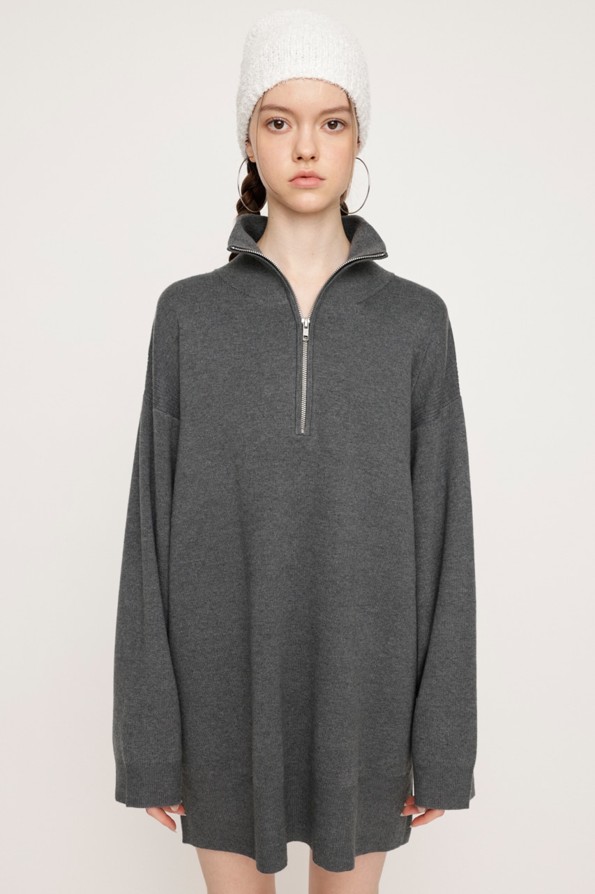 SLY | HALF ZIP H／N LOOSELY ワンピース (ワンピース(ミニ