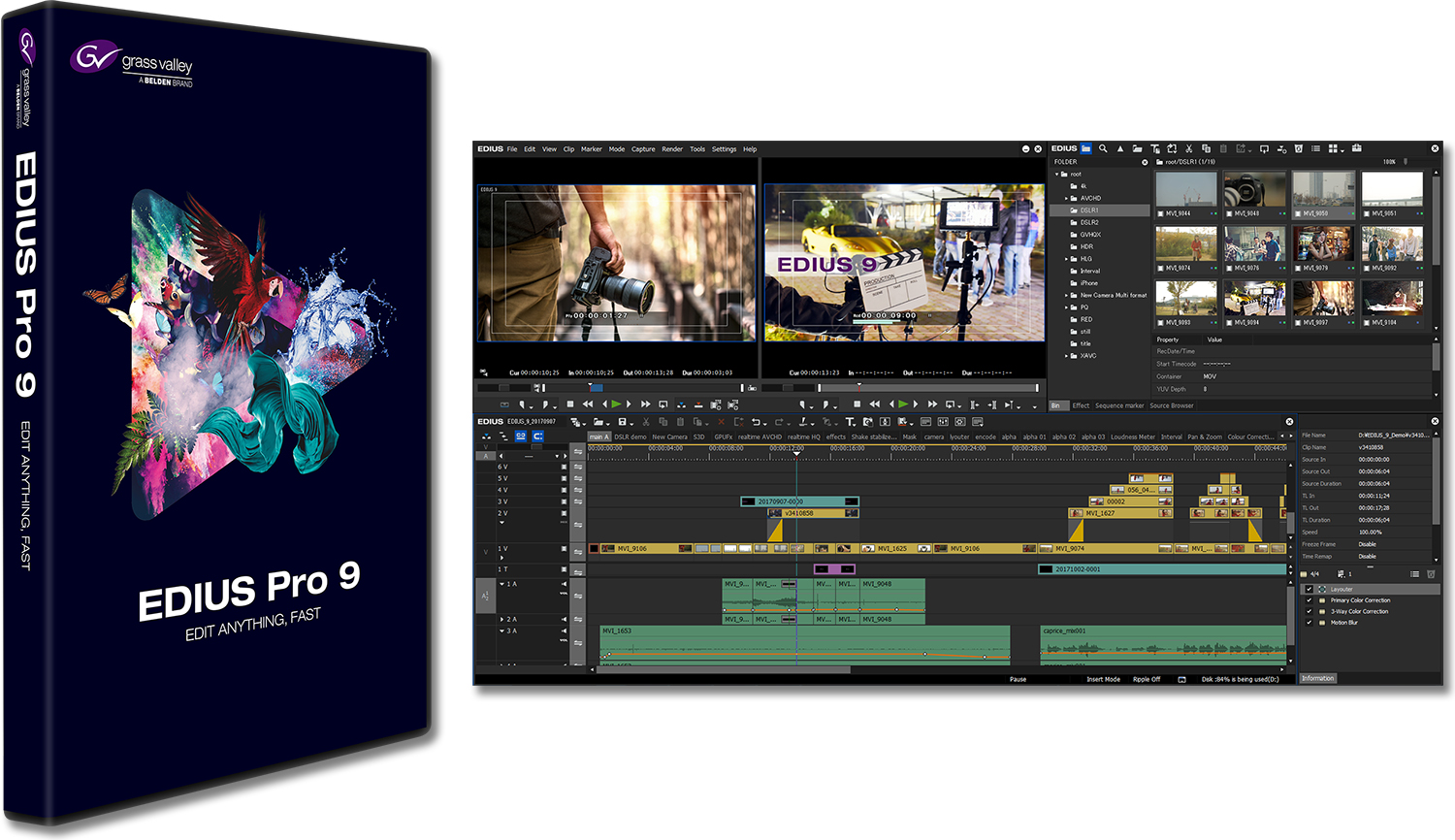 EDIUS Pro 9 | 映像を編集するソフトウェア「EDIUS（エディウス）」の
