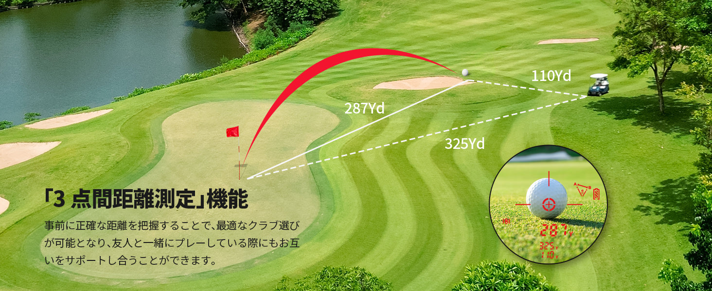 EENOURゴルフレーザー距離計U2