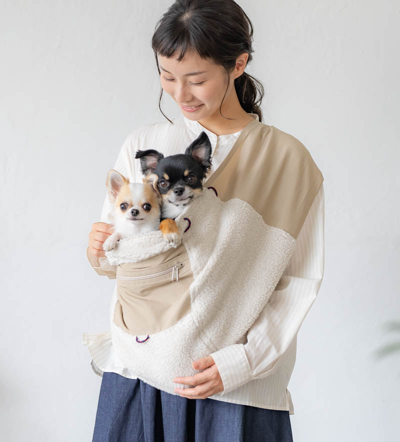 試着のみ エルヴァ erva dog 犬 スリング 抱っこ紐 デニム 小型犬 S