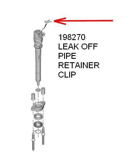 198270 - Retaining Clip Injector Leak Off - HDi Diesel