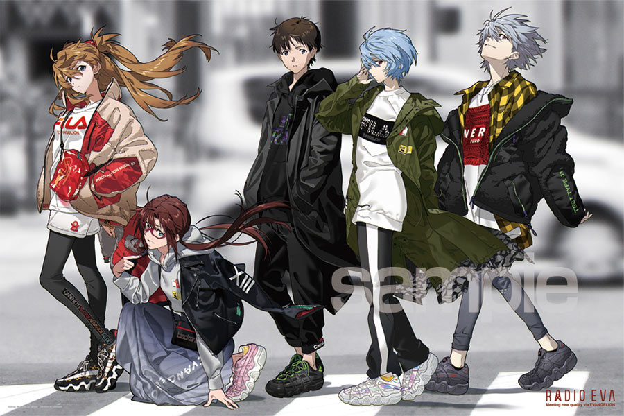 エヴァンゲリオンストア すしお氏描き下ろしイラスト アクリルキューブ