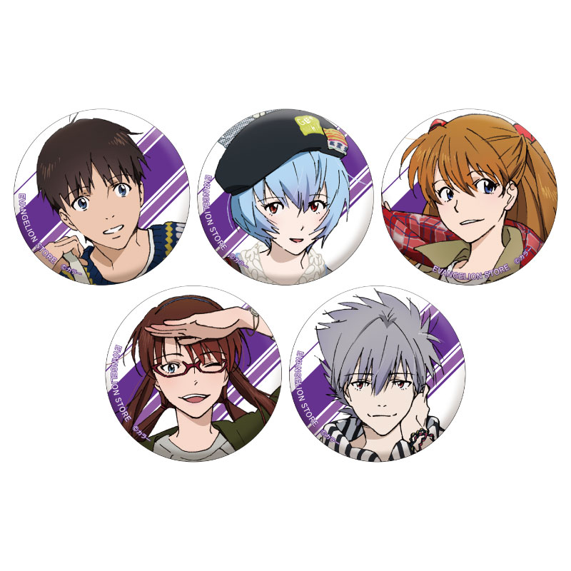 エヴァンゲリオン エヴァコロン せきやゆりえ 描き下ろし 缶バッジ 渚