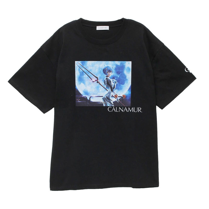 EVANGELIONxCALNAMUR】REI TSHIRT/黒/フリーサイズ: ファッション