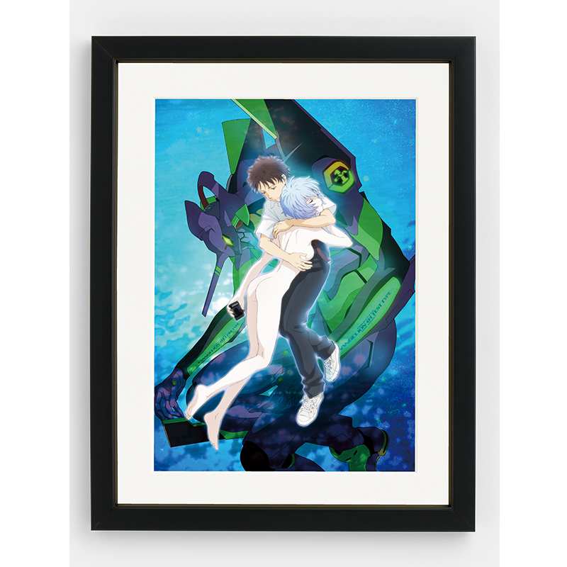 エヴァンゲリオンイラスト展II】錦織敦史複製原画L:ポスター（青海