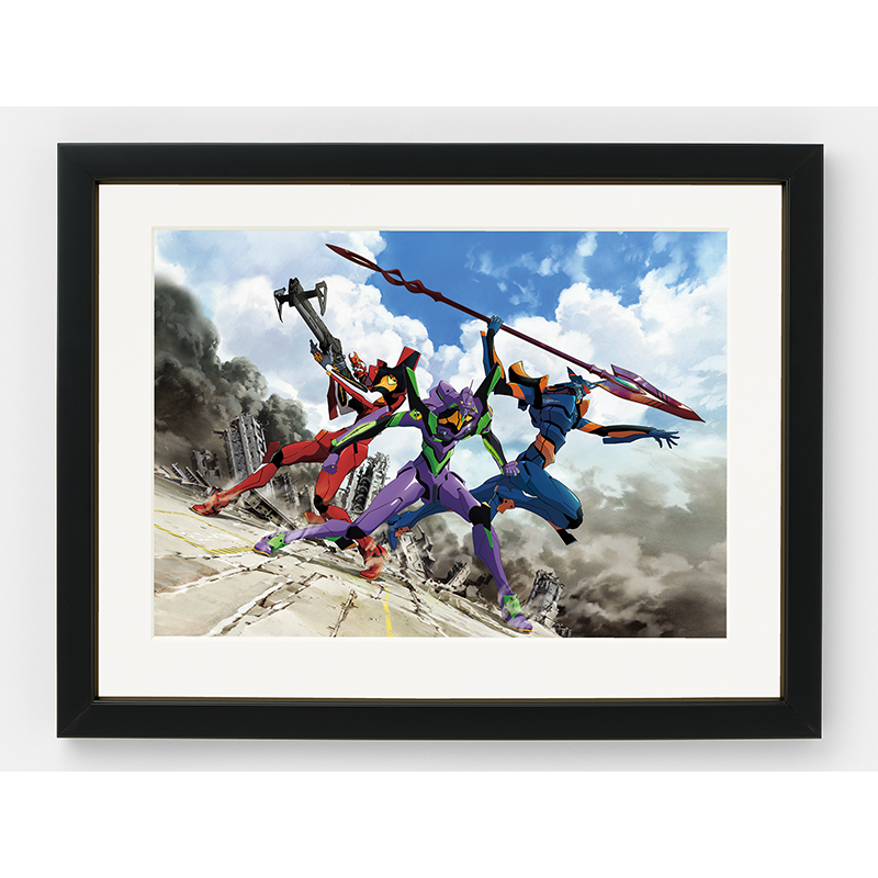エヴァンゲリオンイラスト展II】錦織敦史複製原画L:ポスター（青海