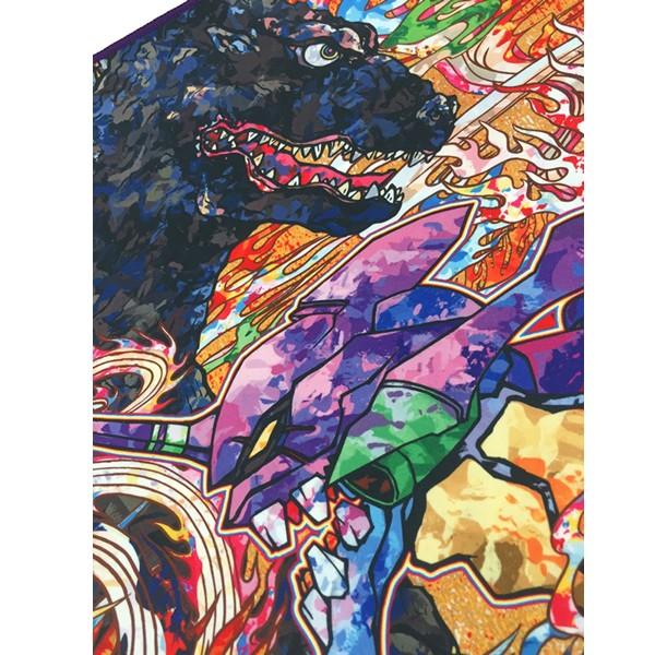 村上隆 版画 エヴァ&シン・ゴジラ 赤黒 村上隆 版画 「庵野秀明監督への