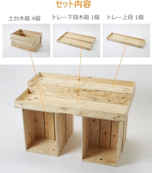 マルシェテーブルセット W1200の通販・販売 － 木製雑貨の専門店F-RAISE