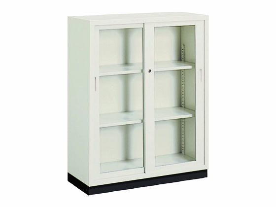 コクヨ A4対応保管庫 下置き 引違いガラス扉 W880×H1120 通販