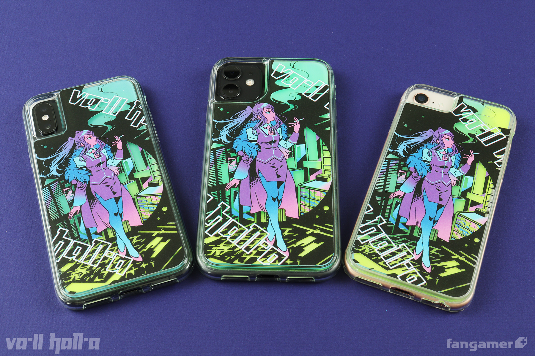 VA-11 Hall-A」－ グリッチシティの街灯 スマホケース - Fangamer Japan